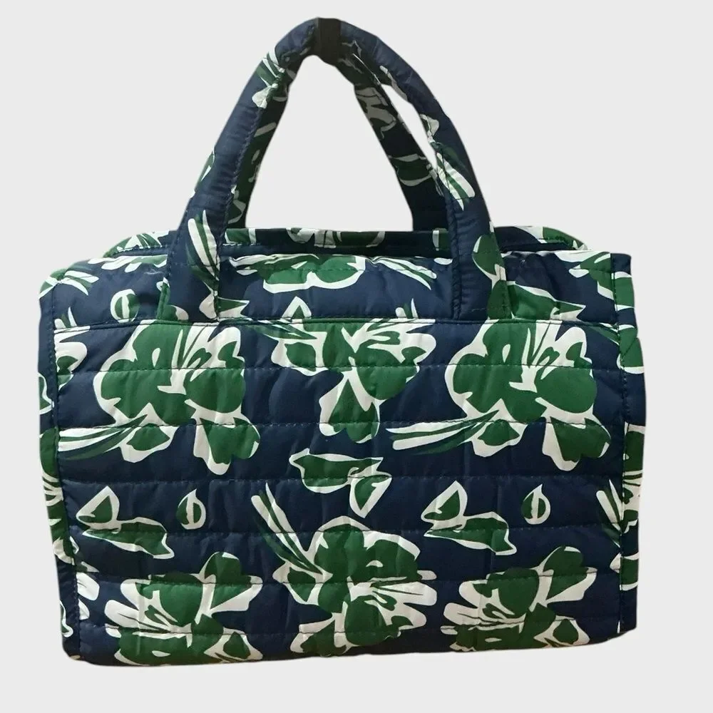 Dabney Lee Hanging Travel Organizer Makeup Toiletry Bag Blue Floral NWT